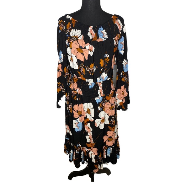 Ella Moon Floral Long Dress Boho Size Large - Picture 8 of 11